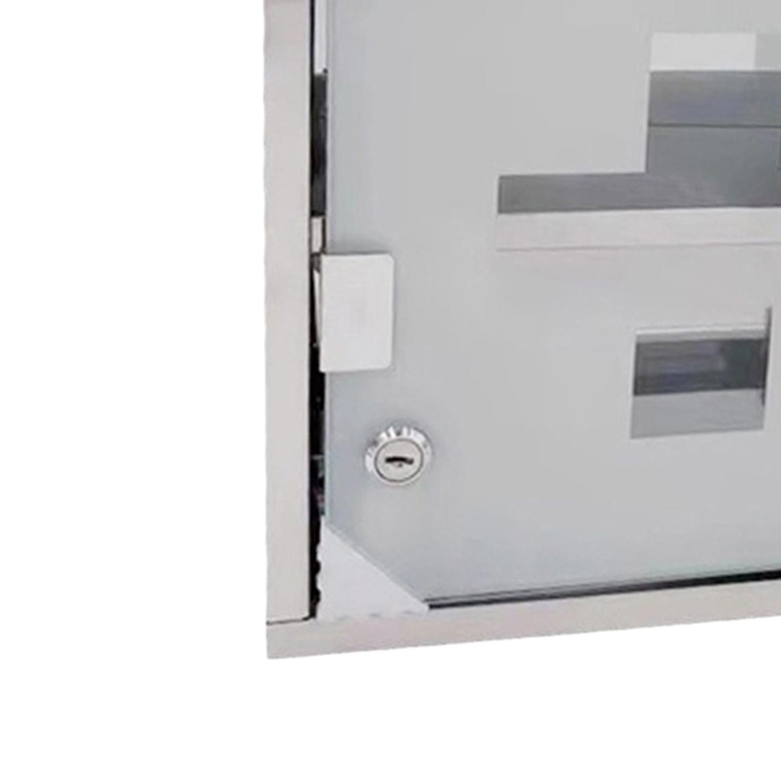 Medicine Cabinet Lock - Erste-Hilfe-Medizinbox, wandmontierter, abschließbarer Edelstahlschrank, doppelschichtige Aufbewahrung