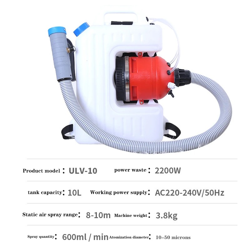 Flood Barrier Bag - ULV-10 Kaltes Mini-Nebelgerät, Desinfektionssprühgerät, Desinfektionsspray für