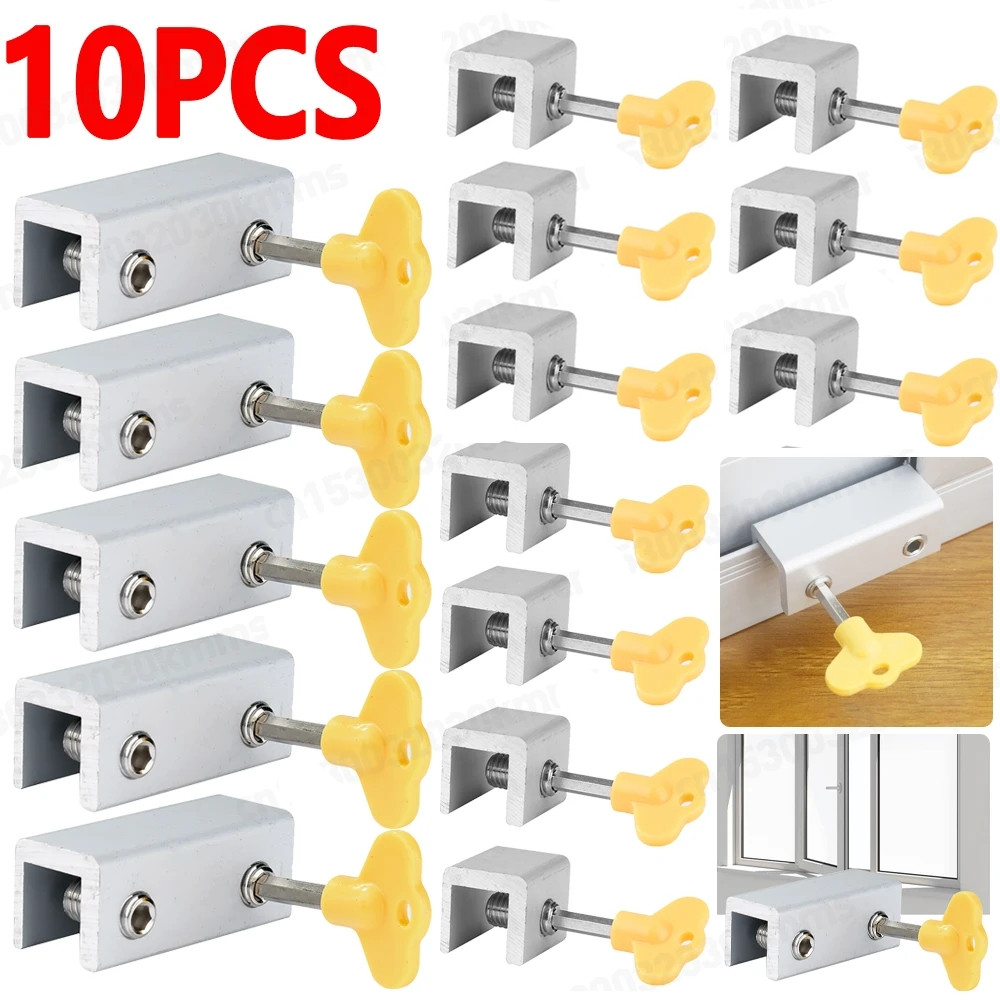 Window Lock Bar - Schiebe flügel Stopper Schrank Schlösser Gurte